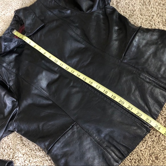 Classy WILSON LEATHER jacket medium with lining women’s black - Picture 8 of 9